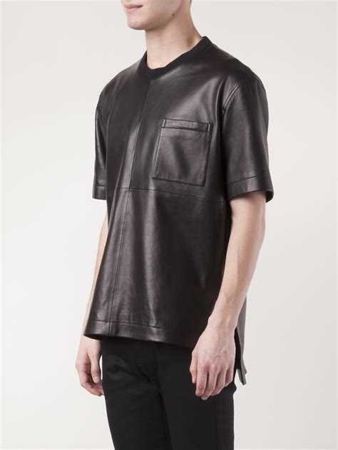 givenchy leather badge t shirt|Givenchy t shirt men price.